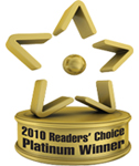 Platinum Winner - 2010 Readers Choice